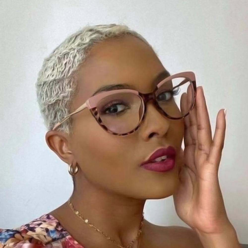 Zilead TR90 Anti Blue Light Blocking Cat Eye Glasses Frame Women Luxury Designer Retro Cateye Eyeglasses Ladies Optical Frames