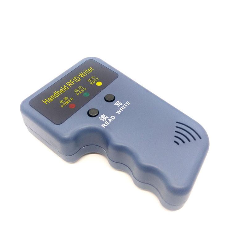 Handheld 125KHz EM4100 TK4100 RFID Copier Writer Duplicator Programmer Reader + 5pcs EM4305 T5577 Rewritable ID Keyfobs Tags