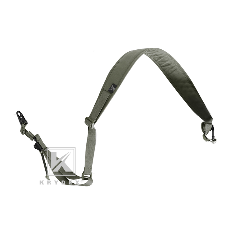 KRYDEX Tactical Rifle Sling Shooting Hunting Combat Modular Strap Removable 2 Point / 1 Point 2.25" Padded Rifle Accessories RG