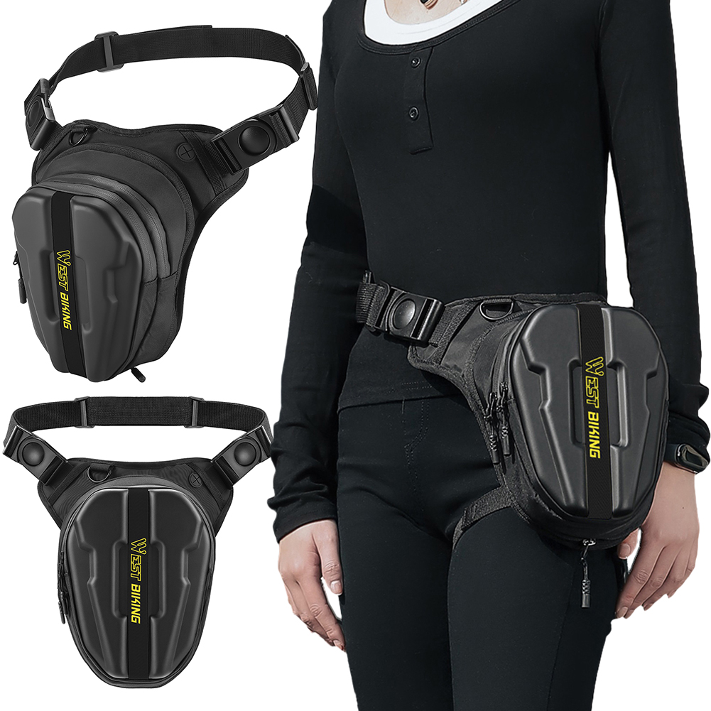 Drop Leg Bag Crossbody Shoulder Purse Expandable Motorcycle Leg Bag Waterproof Motorcycle Waist Pack for Cycling Hiking Climbing