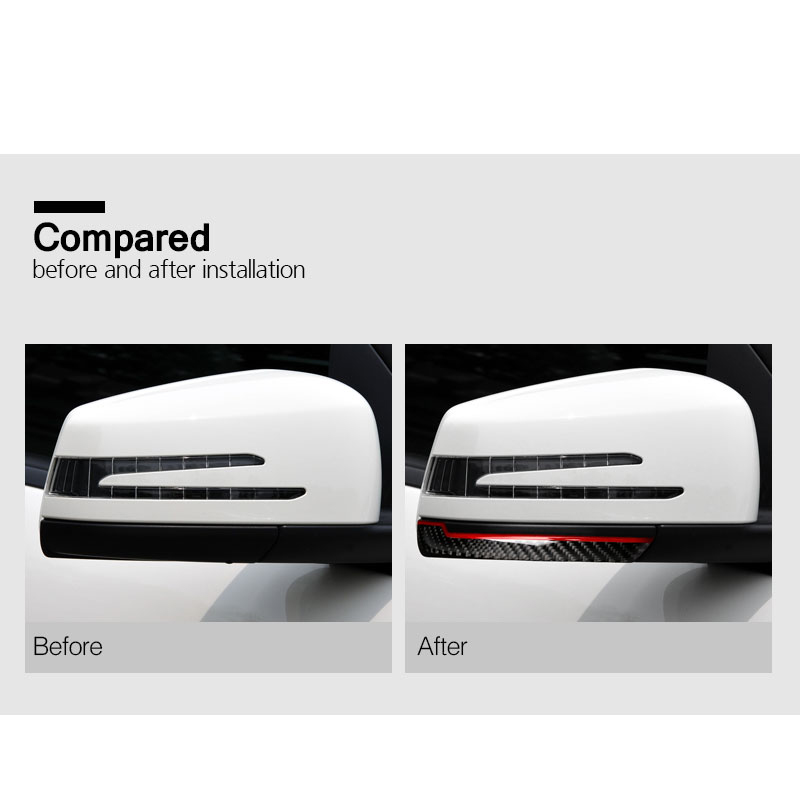 Car Sticker Rearview Mirror Side Stripe Decal Exterior For Mercedes W204 W212 A/B/C/E/G/R Class GLA GLE