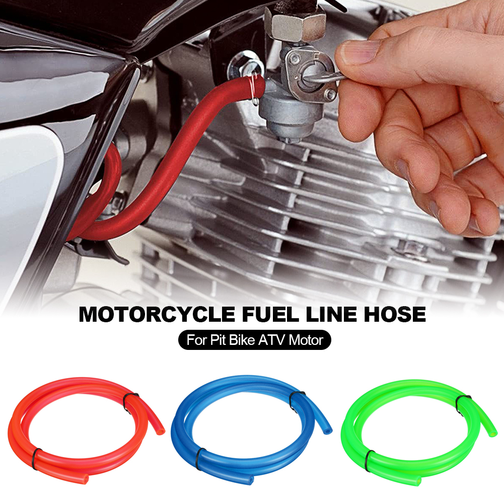 1M Petrol Fuel Line Hose Colorful High Temperature Resistant Petrol Pipe Rubber Fuel Line Hose Tube For Pit Bike Moped ATV Motor