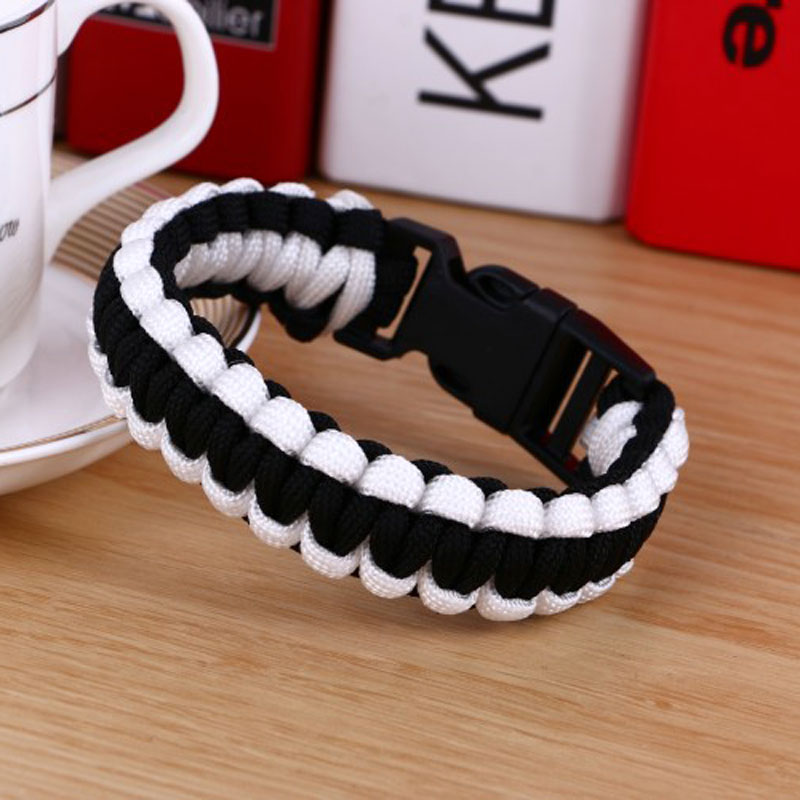Paracord Bracelets KIT Military Emergency Survival Bracelet Men Women Unisex Rope Charm Bracelets