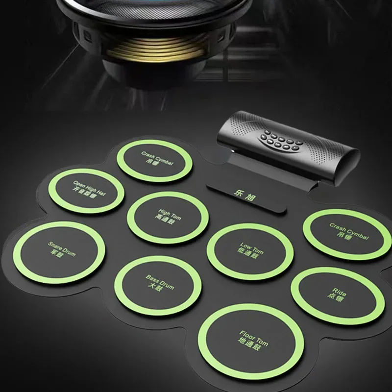 Digital Music Electronic Drums Pad Adults Practice Pad Portable Trigger Drum Instrument Kids Pedal Tambor Eletronico Electronics