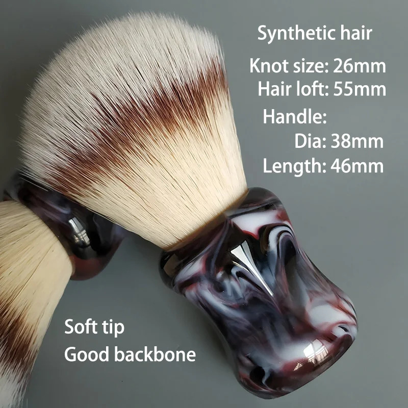 dscosmetic T4 soft synthetic hair shaving brush resin handle by hand made shave brush for man wet shaving 240624