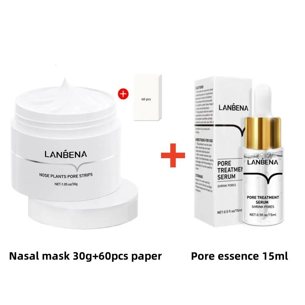 LANBENA Deep Cleansing Nose Blackheads Pore Softener Soothing Pore Shrinkage Oil Control Hydrating Treatment Kit 240624