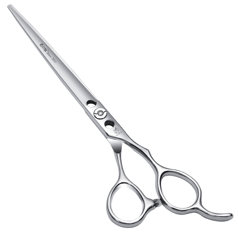 Fenice Dog Scissors for Grooming Japanese Steel Professional 7.0 Inch Pet Straight Scissors for Dog Grooming Cutting Shears