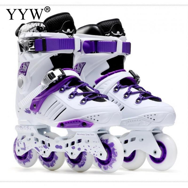 Professional Inline Roller Skates Adult Rollers Skating Shoes 4 Wheel Sneaker Slalom Speed Patines Free Skating Racing Skates