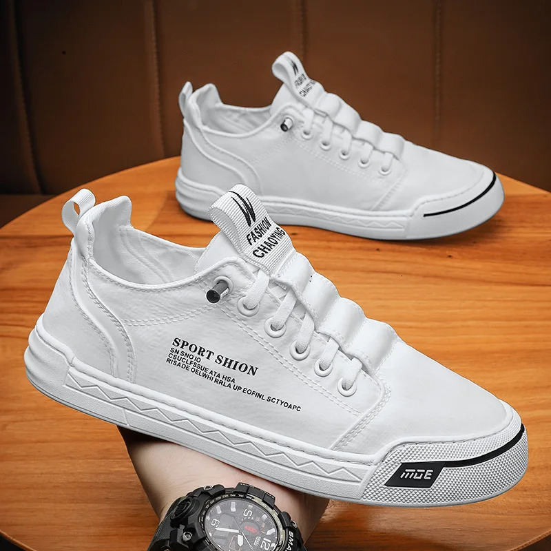 Mens Casual Shoes Ice Silk Canvas Shoes For Men Outdoor Comfortable Sneaker Non-slip Flats Loafers Zapatillas Hombre 240624