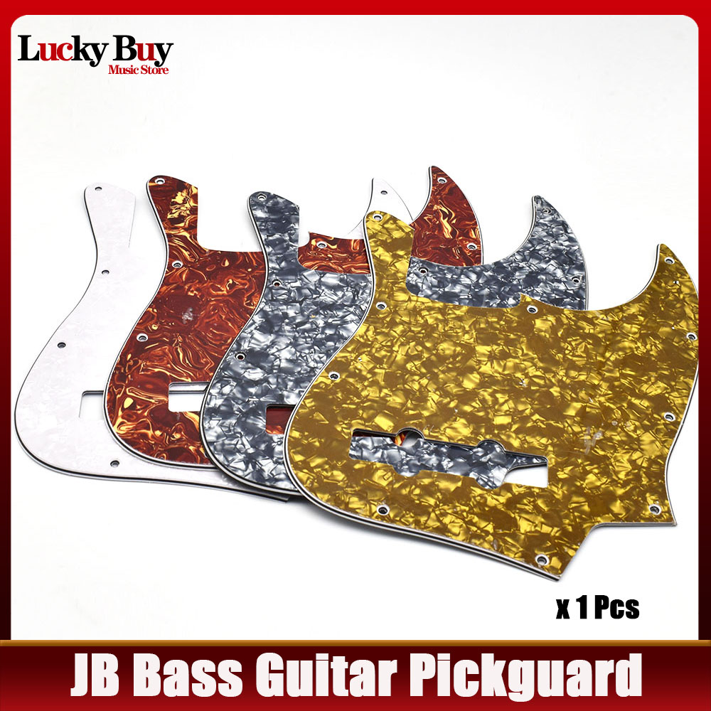 10 Holes JB Bass Pickguard Pick Guards Scratch Plate for Standard Jazz Bass for JB 3Ply PVC Guitar Accessories