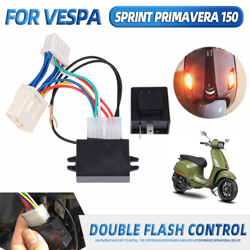 Double Flash Flasher Warning Controller Module For VESPA SPRINT 150 PRIMAVERA 150 Accessories Turn Signal Flasher Light Switch