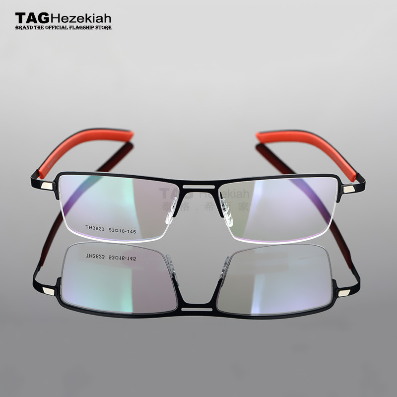 2023 TAG Hezekiah eyeglass frames for men lightweight half frame myopia frames and women Elasticized leg frame goggles computer