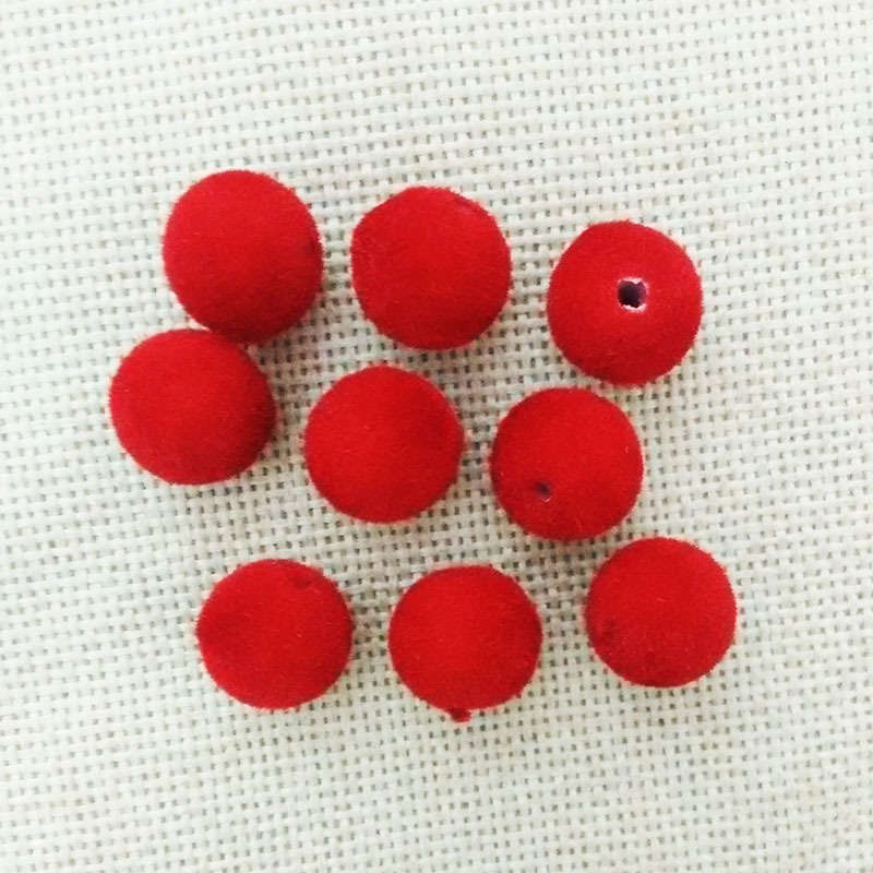 12mm jewelry making velvet beads choker necklace tassel charms lariat earrings spacers dangle brincos findings accessories diy