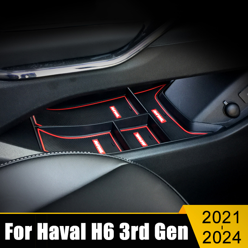 For Haval H6 3rd Gen GT 2021 2022 2023 2024 PHEV Car Armrest Central Storage Box Cover Center Console Container Glove Organizer