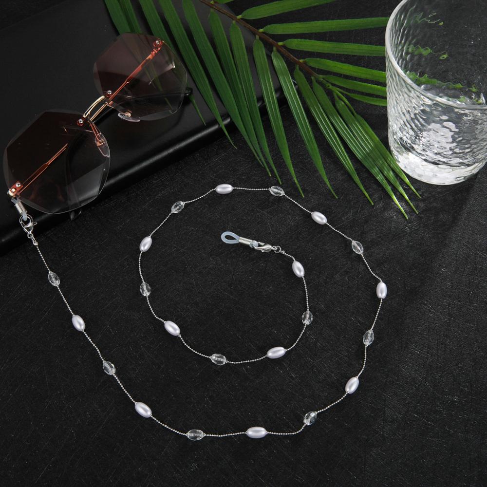 Skyrim New Chic Pearl Beaded Glasses Chain for Women Sunglasses Chains Lanyards Neck Strap Rope Reading Eyeglasses Cord Holder
