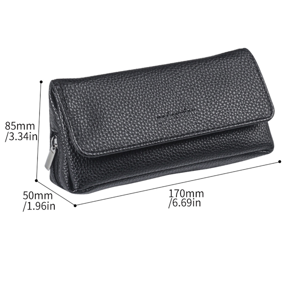 Leather Smoking Pipe Bag Large Capacity Tobacco Storage Package for Travel Smoking Tools Accessories Pouch