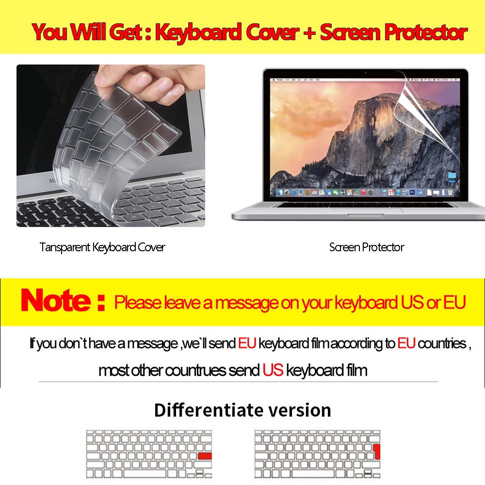 3D Industry Elite Case For Macbook Air 13 A2681 A2337 A2179 A2338 2020 M1 M2 Chip Pro 15 16 A2141 A2289 2021 Latest Version