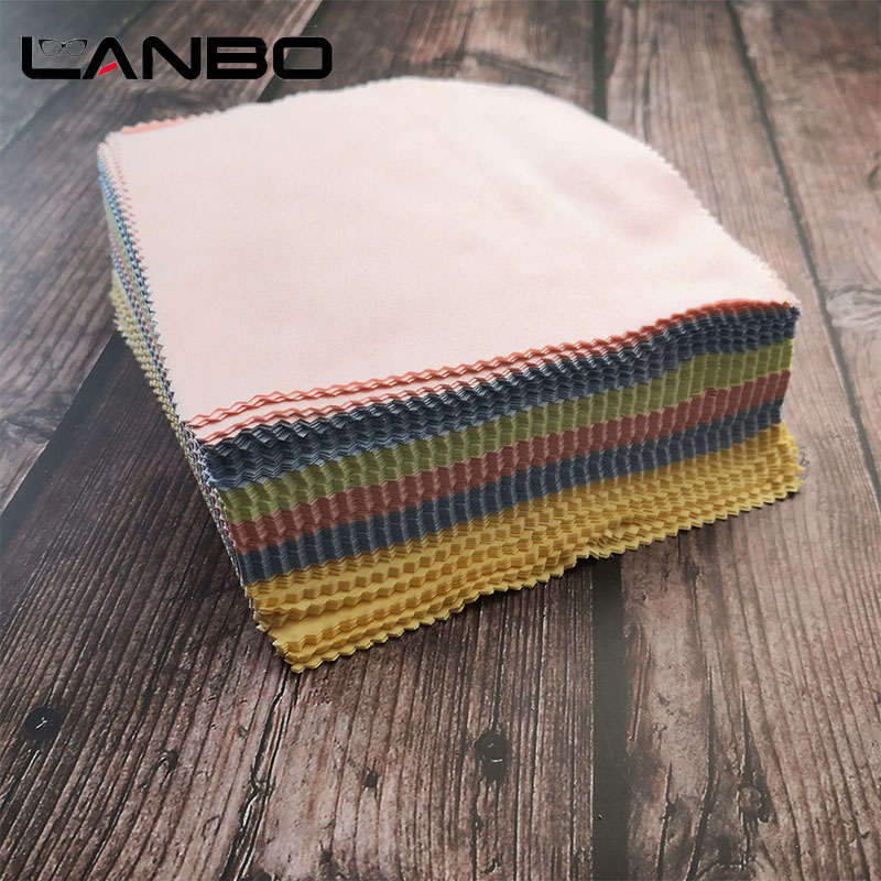 LANBO Individually Packaged 15x15CM Lens Clothes Clean Cloth Microfiber Sunglasses Eyeglasses Camera Glasses Duster Wipes