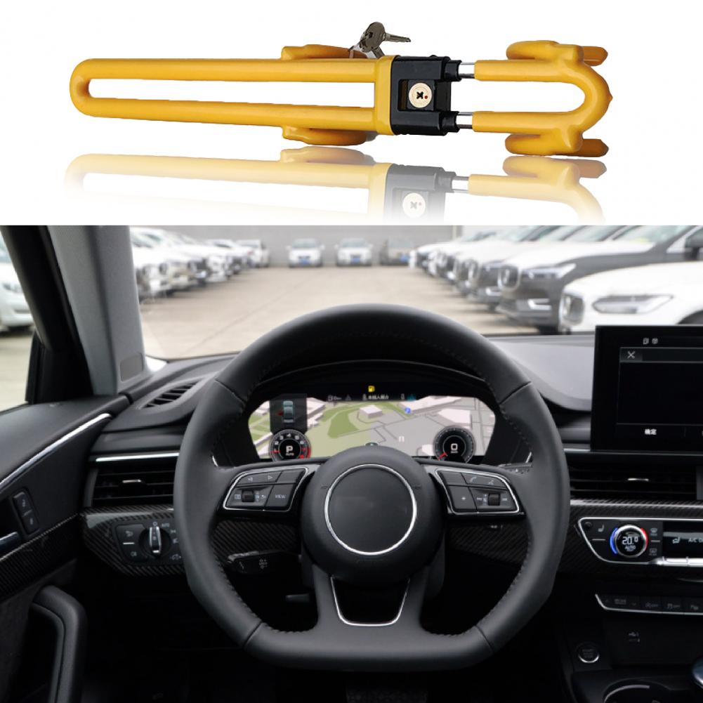 Sturdy High-quality Durable Anti-theft Steering Wheel Lock Portable Car Steering Wheel Lock Foldable for Vehicles