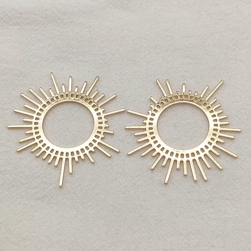 New Arrival! 45x44mm 50pcs Brass Pendants Flower Charm For Handmade Necklace Earrings DIY Parts,Jewelry Findings & Components
