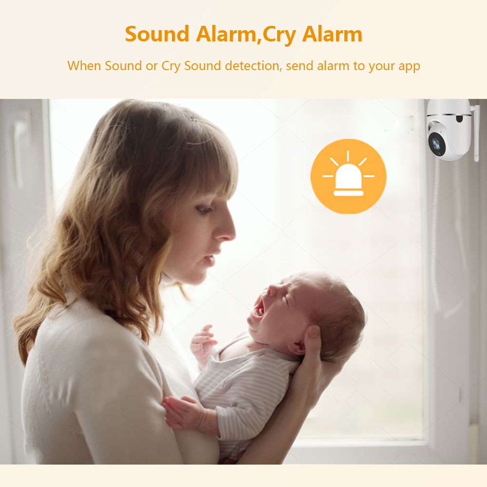 720P Baby Monitor Smart Home Cry Alarm Mini Surveillance Camera with Wifi Security Video Surveillance IP Camera Pet 360 ycc365