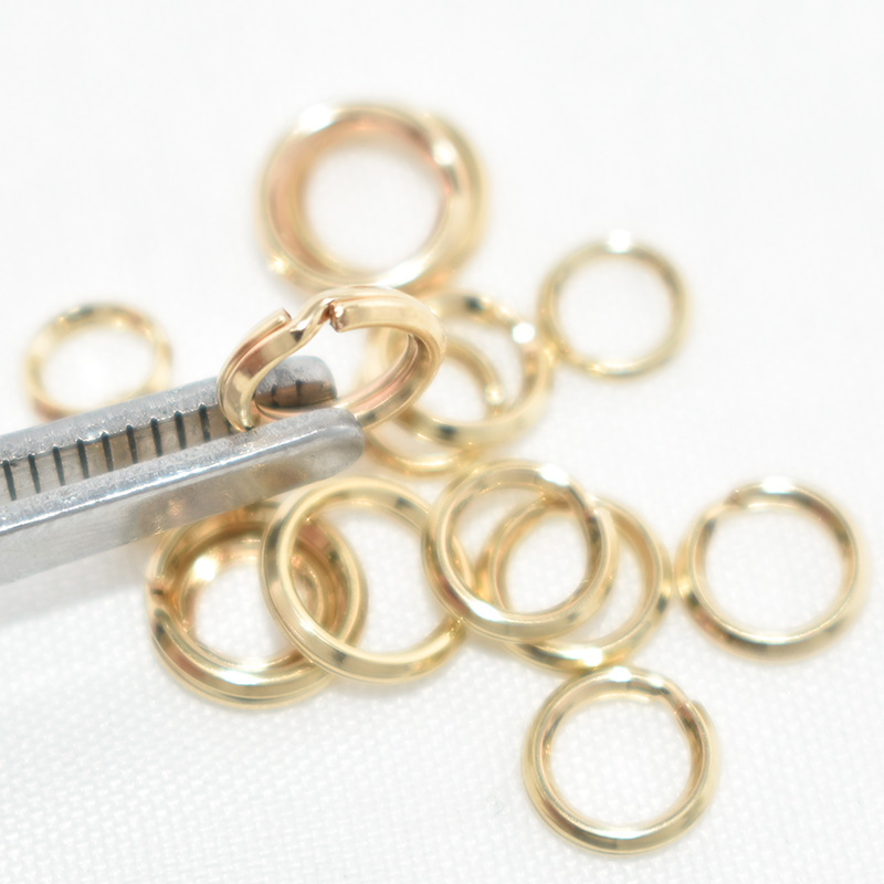 14K Gold Filled Open Double Loop Jump Rings for Making DIY Jewelry Findings