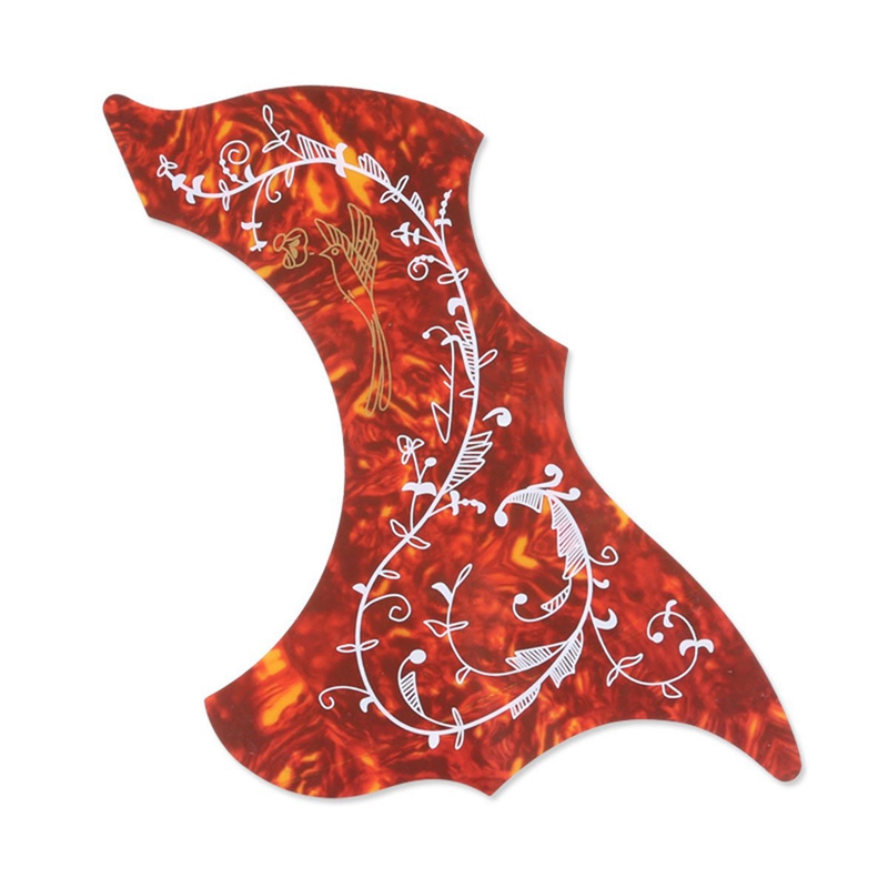 8 Pack Acoustic Guitar Pickguard Self Adhesive Hummingbird And Water Shaped Guitar Pickguard For 40 Inch 41 Inch Guitar
