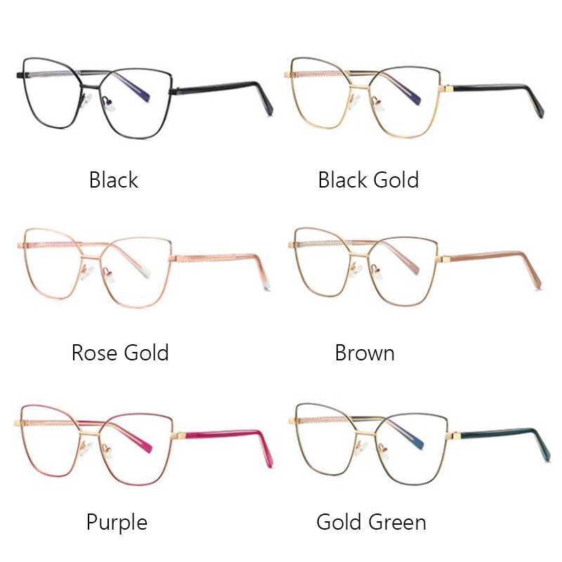 RBENN BRAND DESIGNER 2020 New Anti Blue Light Computer Reading Glasses Women Big Frame Cat Eye Presbyopia Eyeglasses +0.75 1.75
