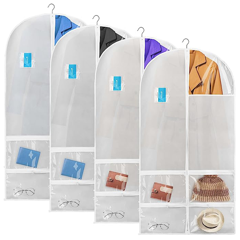 Breathable Suit Bags Garment Bag for Dance Costume Hanging Clothes Cover for Travel and Closet Storage With Zipper Pockets