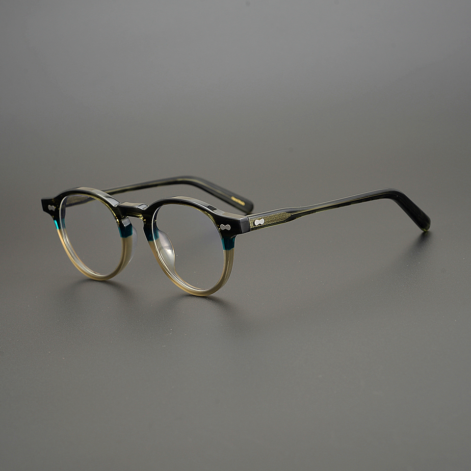 New Vintage Acetate Eyeglass Frame 9553 Hand Made In Japan Women Men Classical Round Style High Completed Quality