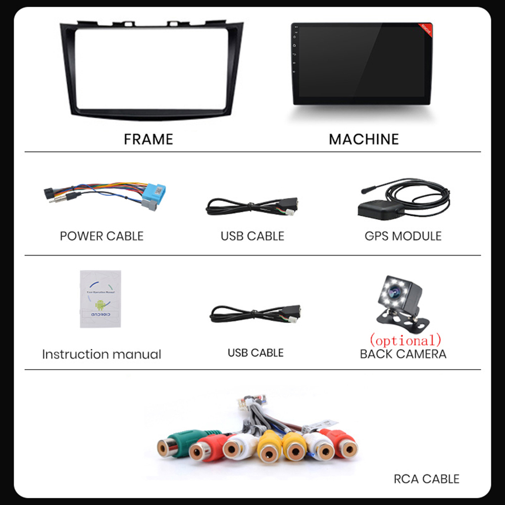 Car Radio Stereo Android 13 For Suzuki Swift 4 2011 2012 2013 2014 -2016 Multimedia Video Player 2 din Auto Audio GPS Carplay