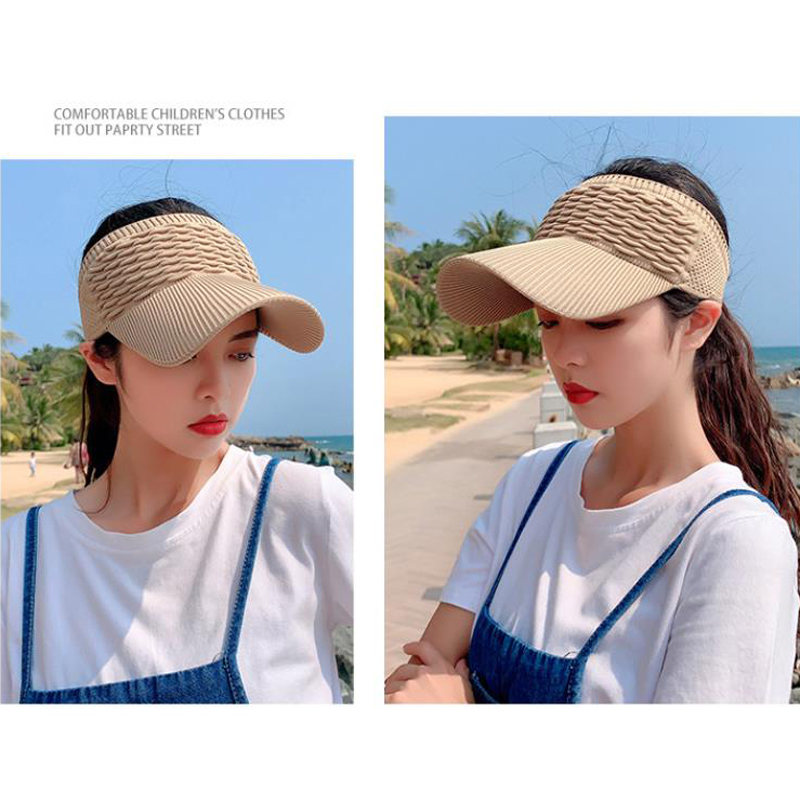New 2021 Women's Cap Outdoor Sport Baseball Cap Breathable Empty Top Hat Visor Anti-UV Sun Hat Caps Girl Golf Tennis Hats Gorras