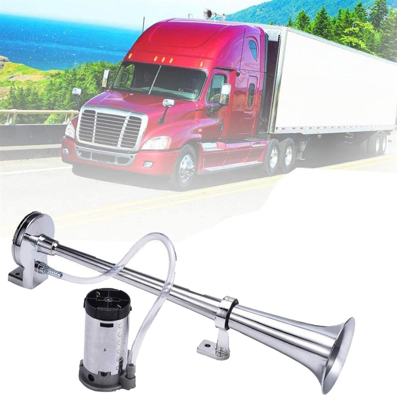 12V 17 Inch Car Air Horn 150DB Super Loud Horn Truck Train Horn Kit for Car Truck Lorry Train Boat SUV