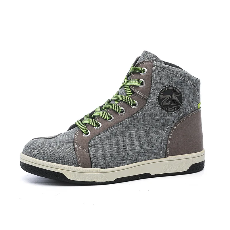 Motorcycle Boots Men Casual Waterproof Motorbike Shoes Breathable Protective Gear Riding Wearable Motocross Boots For Moto