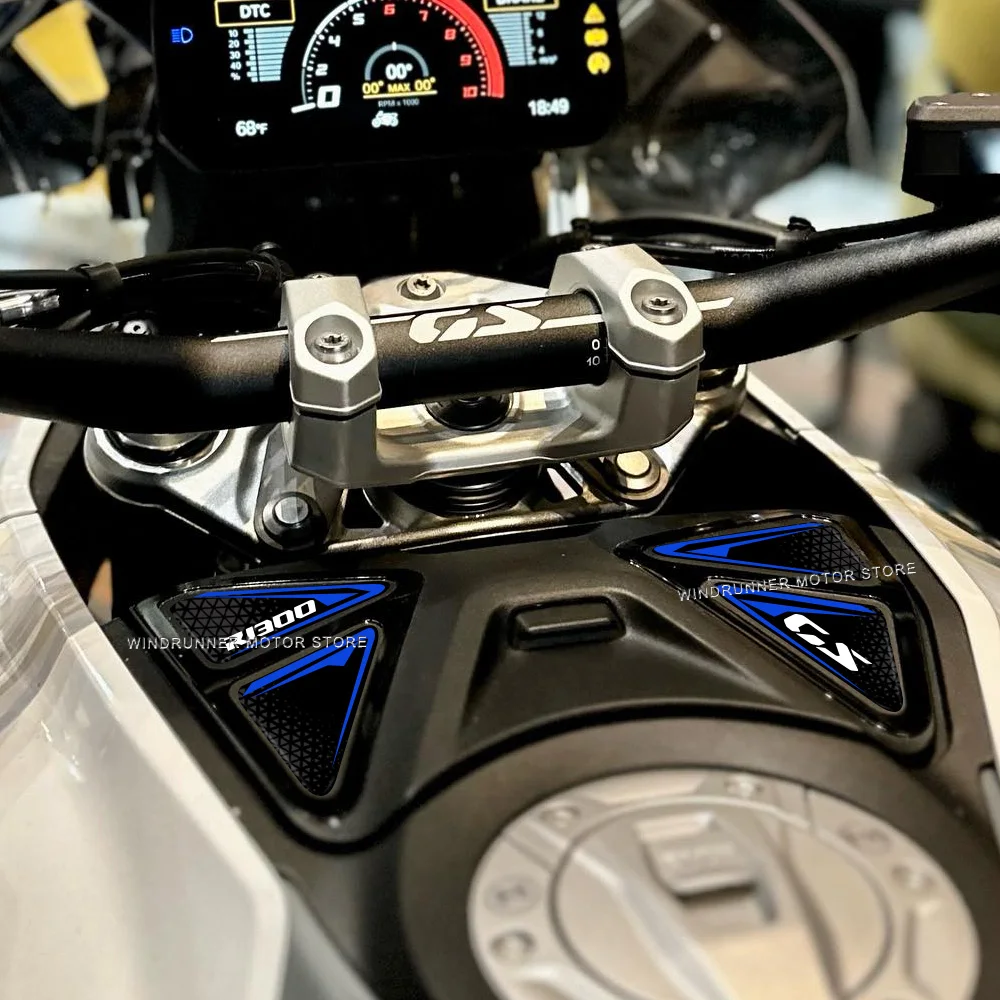 For BMW R1300GS R 1300 GS 2023 Motorcycle Accessories 3D Gel Resin Sticker Petrol Cap Fuel Tank Pad Anti-Scratch Decorative