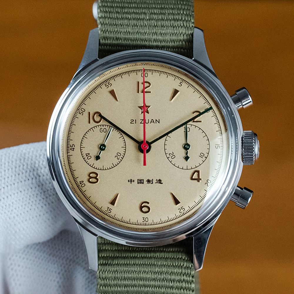 Classic 1963 ST1901 Men Pilot Sports Watch Mechanical Chronograph Vintage Luxury Wrist Watches Sapphire Watch for Men Movement