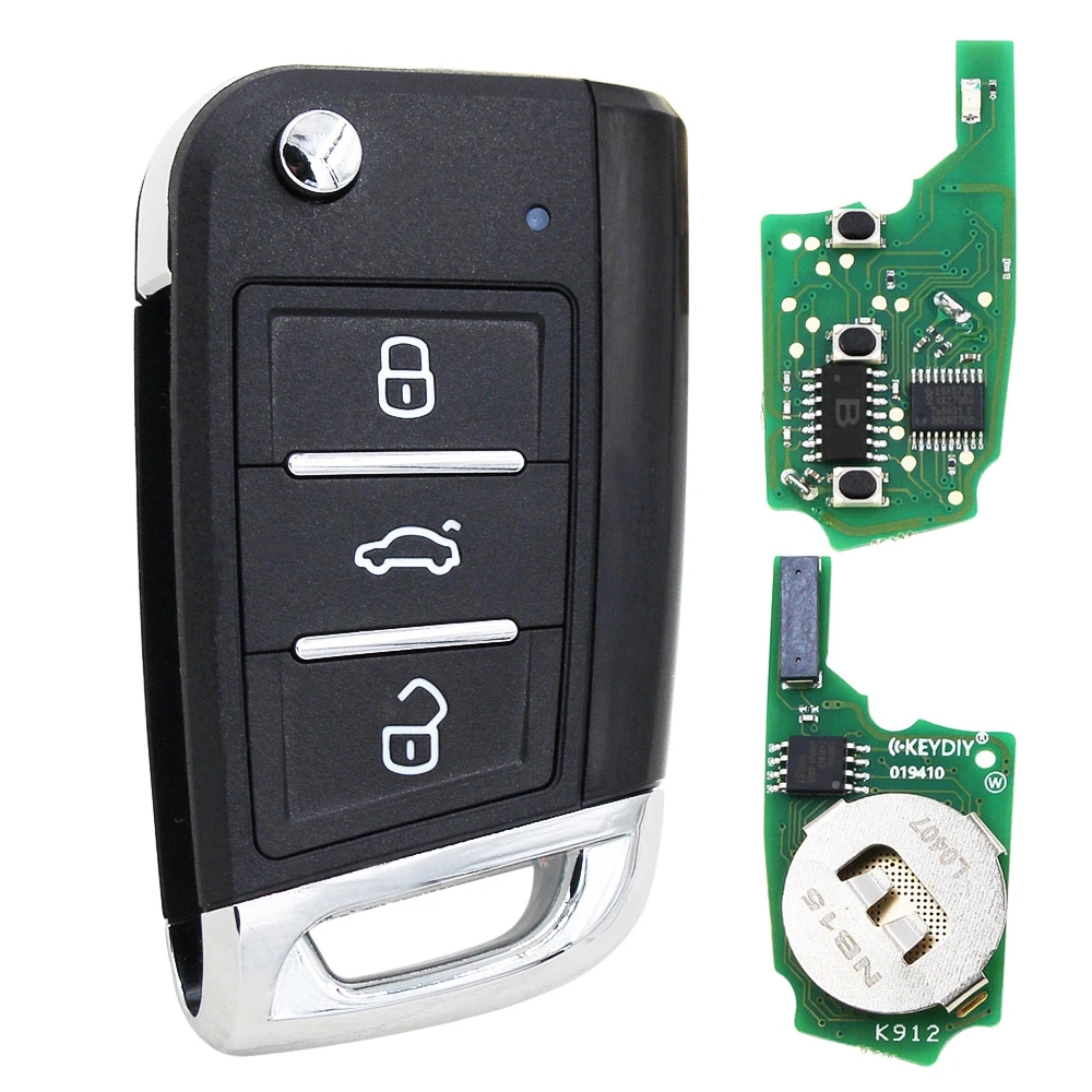 2pcs KEYDIY KD MINI KD-MAX Remote Control B15/NB15 Car Key Blade For VW /MQB Style KD-X2 KD900 Programmer