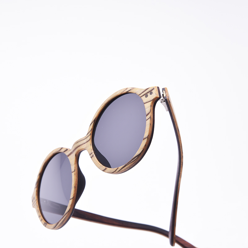 White Zebra Wood Sunglasses Polarized Glasses Men Women New Brand Designer Shades High Quality