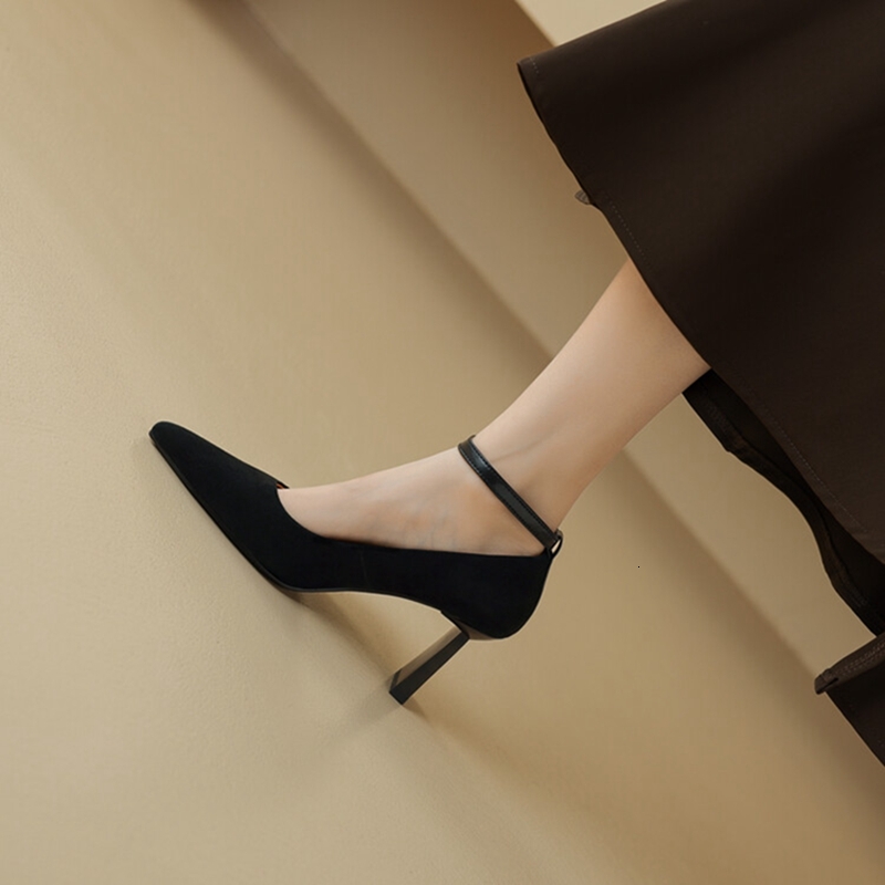 NEW Spring/Summer Pumps Pointed Toe Thin Heel For Women Horsehair High Heels Butterfly-Knot Lady Party Shoes