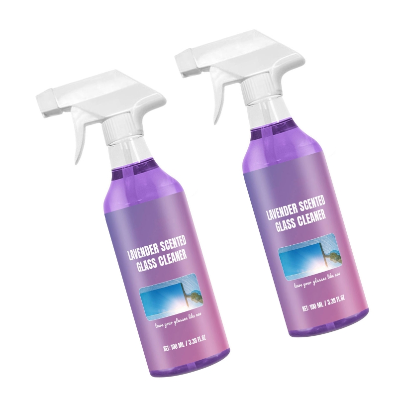 Glass Cleaner Glass Oil Film Remover Shower Room Glass Cleaner Powerful Car Bathroom Glass Descaling Solution