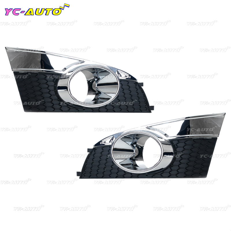 Car Front Bumper Fog Light Grill Fog Light Frame Panel Cover Trim For Chevrolet Captiva 2012-2014 96800029 96800028