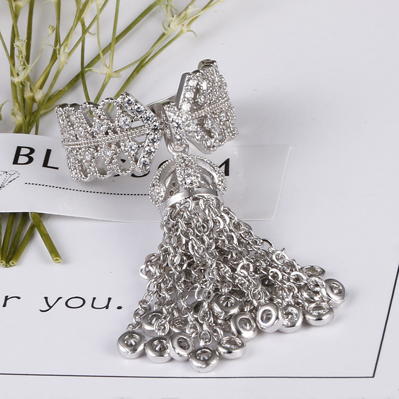Famous Brand Royal Tassel Rings For Women Inlay Cubic Zirconia Adjustable Crown Ring bague femme AR015