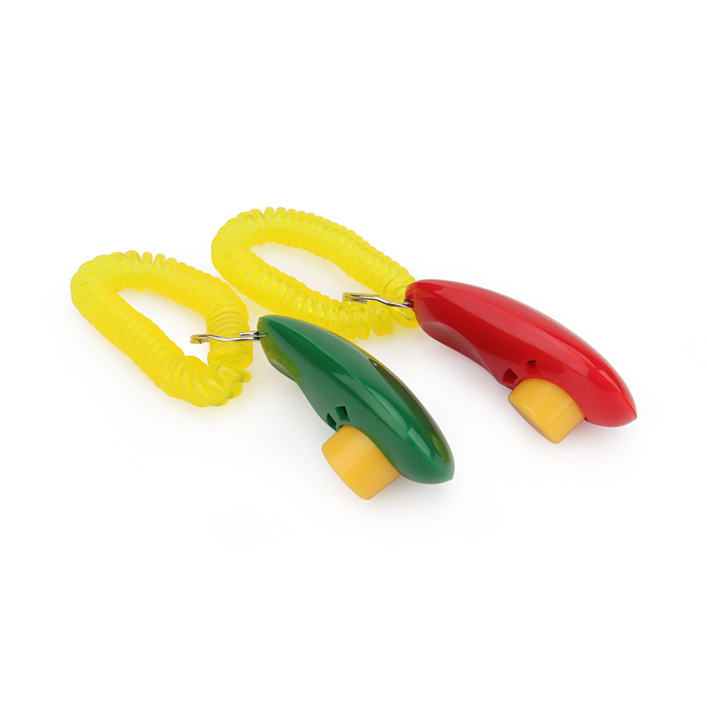 10pcs Pet Cat Dog Training Clicker Dog Clicker Key Chain With Wrist Strap Puppy Accessories Pet Toy Supplies