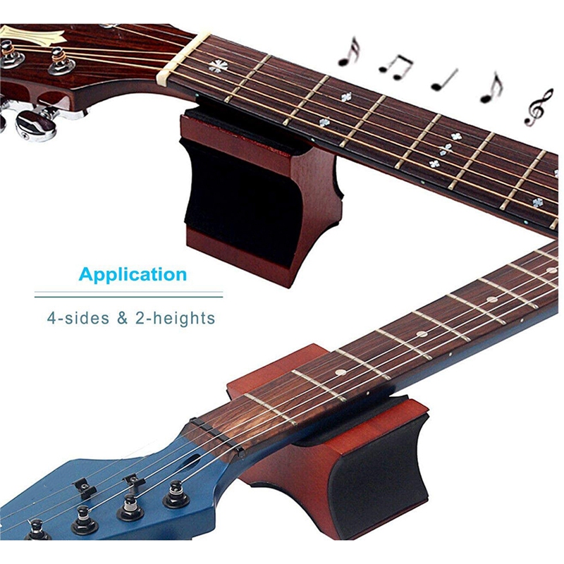 Guitar Neck Rest, Electric Acoustic & Bass Guitar Pillow For Changing Strings, String Instrument Wooden Neck Cradle