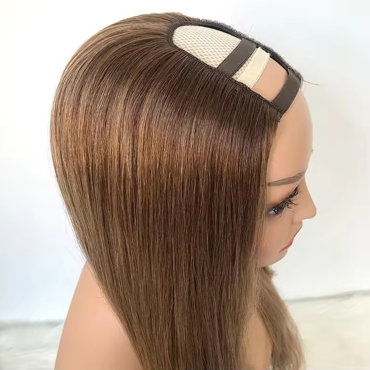European Human Hair Balayage blonde raw virgin hair U part Wigs Raw Natural wave Virgin Hair wigs Diva1