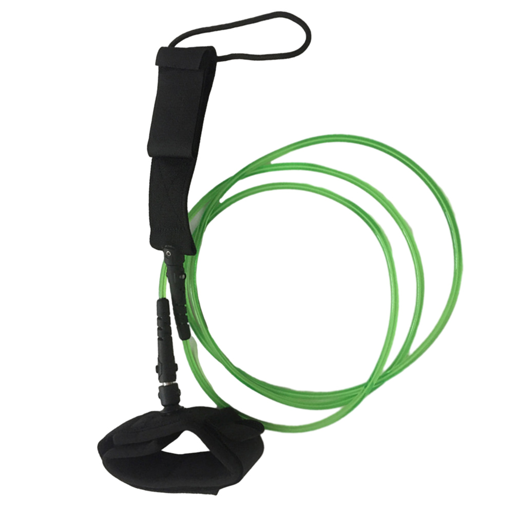 1PCS Rope 6inch 5.5MM Diameter Green Rope With Paper Card Surfboard Foot Ropes Paddle Board Ropes TPU Water Sports Accessories