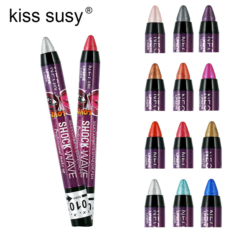 1/3/5PCS In 1 Glitter Eyeshadow Lipstick Pencil Stick Waterproof Pearl Silkworm Eye Shadow Pen Long-lasting Eyeshadow Make Up