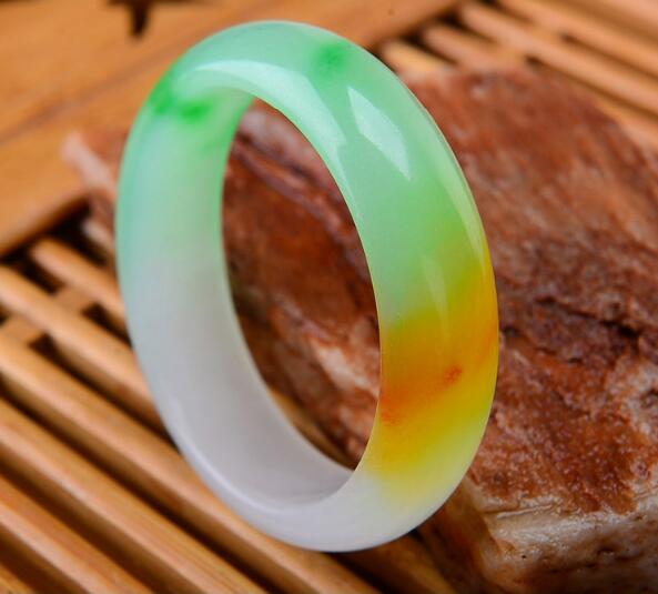 100% Natural Myanmar colorful jade bangles handcarved jadeite jade bracelet real jade bracelets jade jewelry women jade bangle