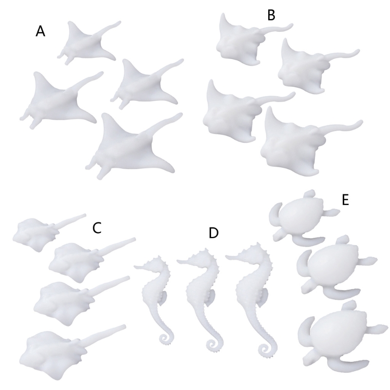 Seahorse Fish Model Resin Filled Model Epoxy Resin Mold 3D Miniature Landscape Accessories for Craft Diy Jewelry Making