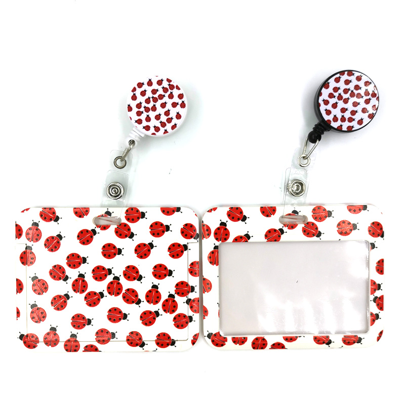 Ladybird Insect Key lanyard Car KeyChain ID Card Pass Gym Mobile Phone Badge Kid Key Ring Holder Jewelry Decorations